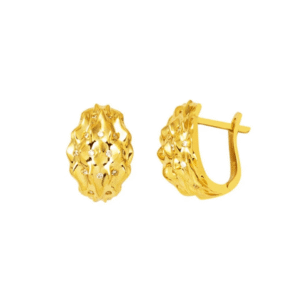 14 Carat Gold Sparkle Earrings
